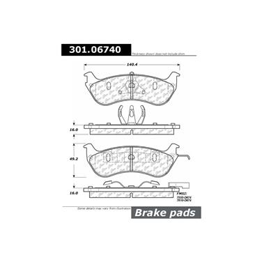 Disc Brake Pad Set CE 301.06740