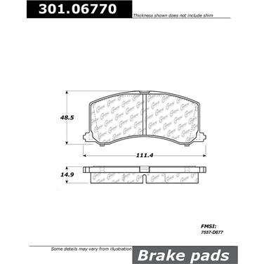 Disc Brake Pad Set CE 301.06770