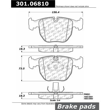 Disc Brake Pad Set CE 301.06810