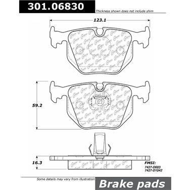 Disc Brake Pad Set CE 301.06830