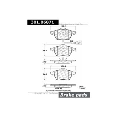 Disc Brake Pad Set CE 301.06871