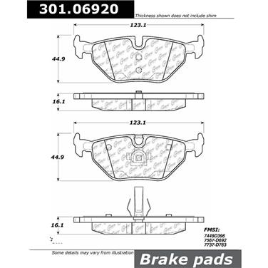 Disc Brake Pad Set CE 301.06920