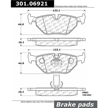 Disc Brake Pad Set CE 301.06921