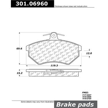 Disc Brake Pad Set CE 301.06960