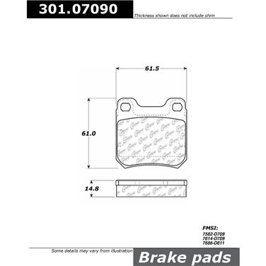 Disc Brake Pad Set CE 301.07090
