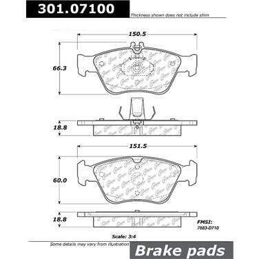 Disc Brake Pad Set CE 301.07100