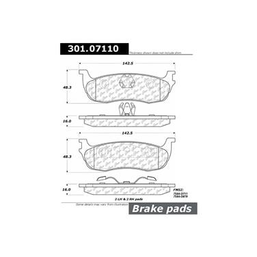 Disc Brake Pad Set CE 301.07110