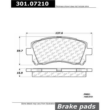 Disc Brake Pad Set CE 301.07210