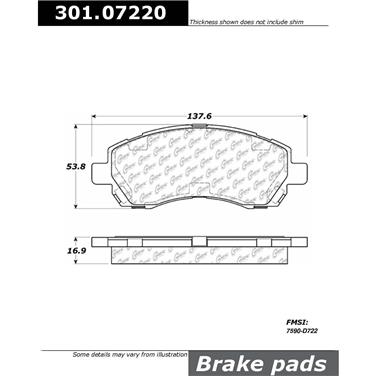 Disc Brake Pad Set CE 301.07220
