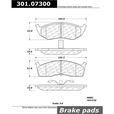 Disc Brake Pad Set CE 301.07300