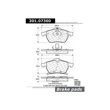 Disc Brake Pad Set CE 301.07360