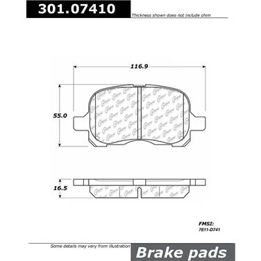 Disc Brake Pad Set CE 301.07410