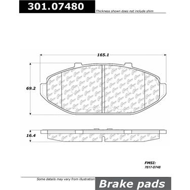 Disc Brake Pad Set CE 301.07480