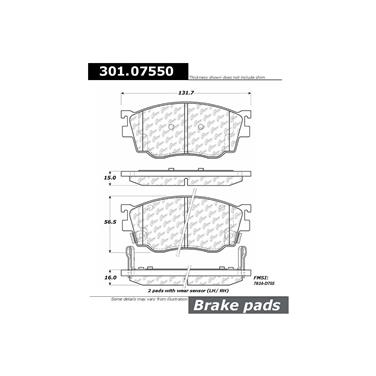 Disc Brake Pad Set CE 301.07550