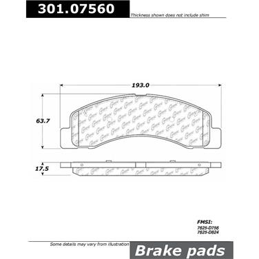 Disc Brake Pad Set CE 301.07560