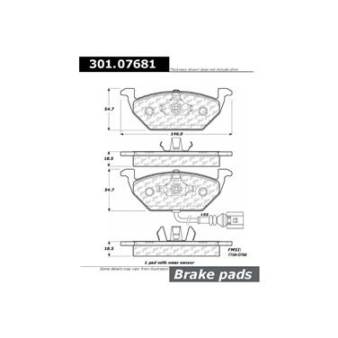 Disc Brake Pad Set CE 301.07681