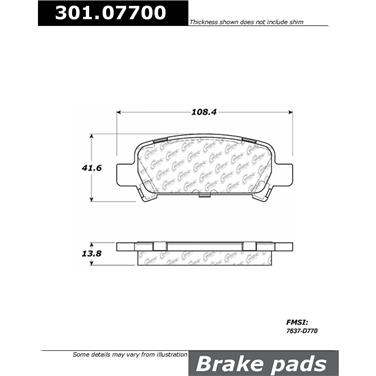 Disc Brake Pad Set CE 301.07700