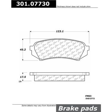 Disc Brake Pad Set CE 301.07730