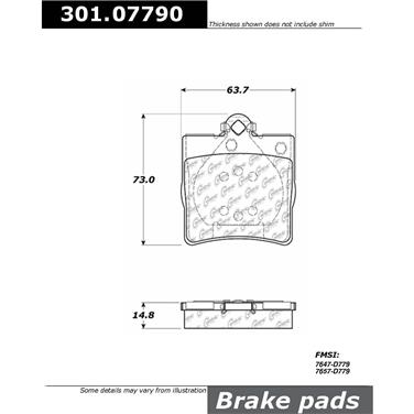 Disc Brake Pad Set CE 301.07790