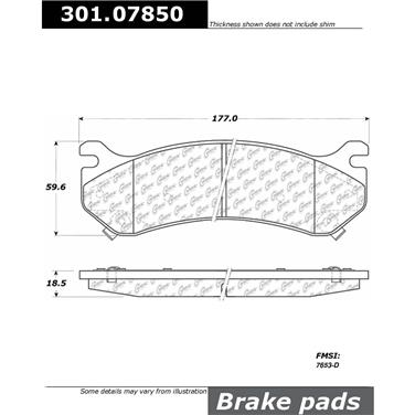 Disc Brake Pad Set CE 301.07850