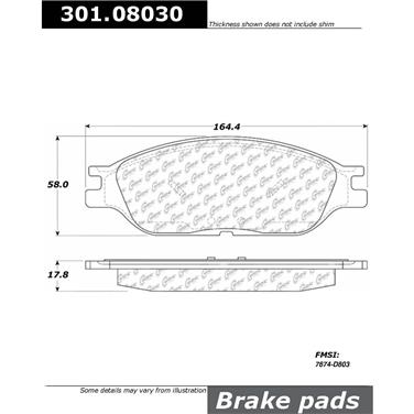 Disc Brake Pad Set CE 301.08030