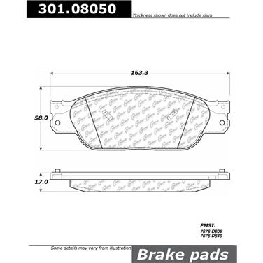 Disc Brake Pad Set CE 301.08050