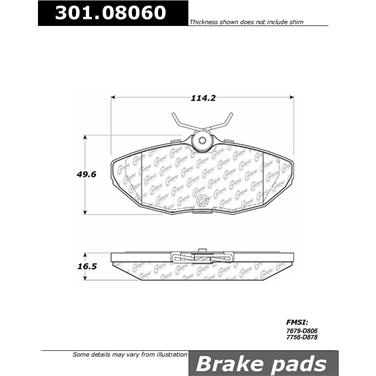 Disc Brake Pad Set CE 301.08060