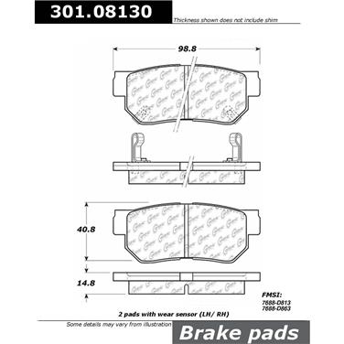 Disc Brake Pad Set CE 301.08130