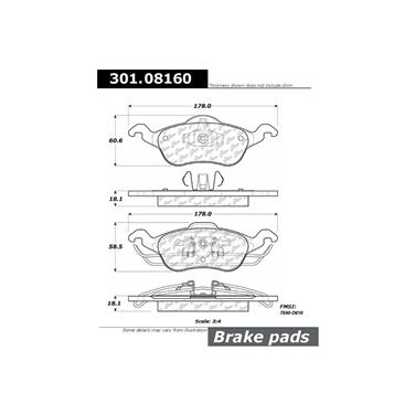 Disc Brake Pad Set CE 301.08160