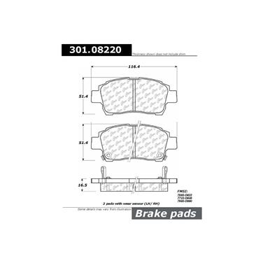Disc Brake Pad Set CE 301.08220