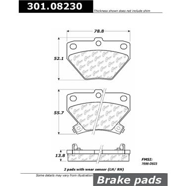 Disc Brake Pad Set CE 301.08230