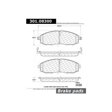 Disc Brake Pad Set CE 301.08300