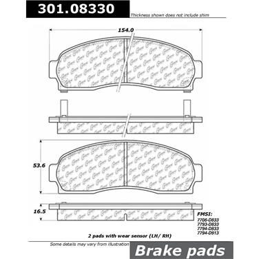 Disc Brake Pad Set CE 301.08330