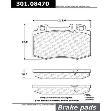 Disc Brake Pad Set CE 301.08470