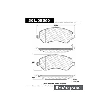 Disc Brake Pad Set CE 301.08560