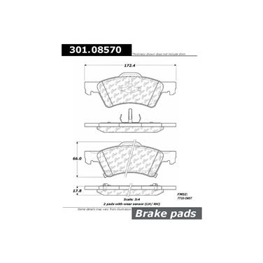 Disc Brake Pad Set CE 301.08570