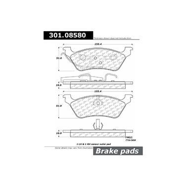 Disc Brake Pad Set CE 301.08580