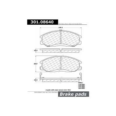 Disc Brake Pad Set CE 301.08640