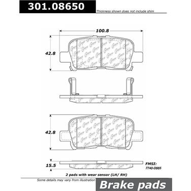 Disc Brake Pad Set CE 301.08650