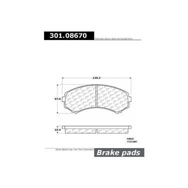 Disc Brake Pad Set CE 301.08670