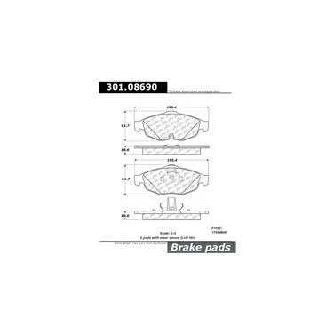 Disc Brake Pad Set CE 301.08690