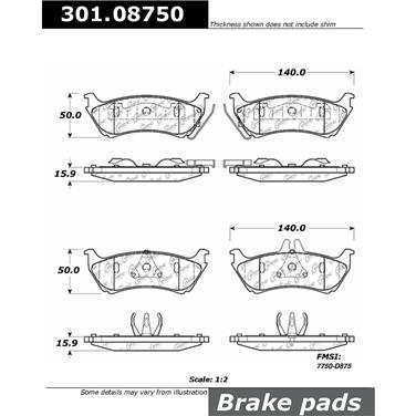 Disc Brake Pad Set CE 301.08750