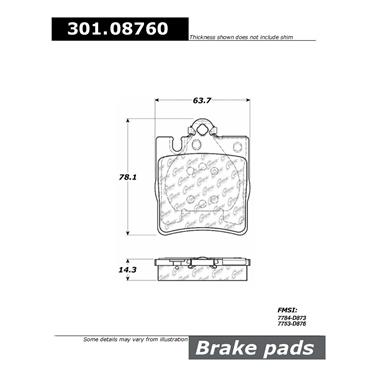 Disc Brake Pad Set CE 301.08760