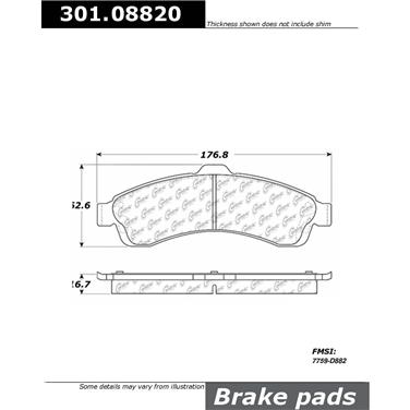 Disc Brake Pad Set CE 301.08820