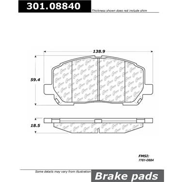 Disc Brake Pad Set CE 301.08840