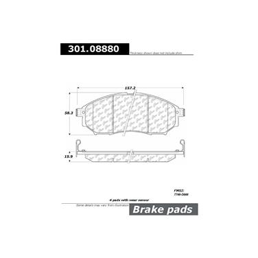 Disc Brake Pad Set CE 301.08880