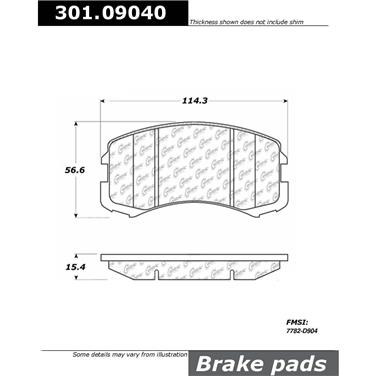 Disc Brake Pad Set CE 301.09040