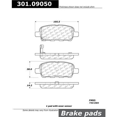 Disc Brake Pad Set CE 301.09050