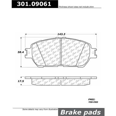 Disc Brake Pad Set CE 301.09061