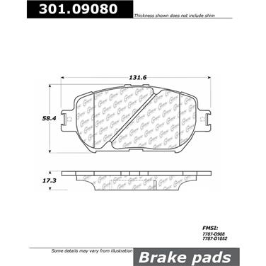 Disc Brake Pad Set CE 301.09080